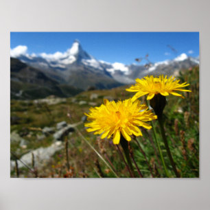 Poster Valais Alps Swiss