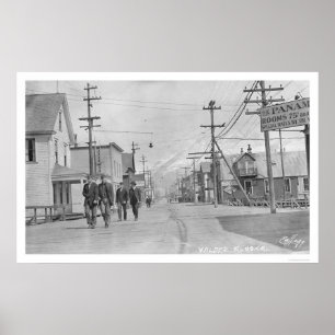 Poster Valdez, Alaska Street 1912