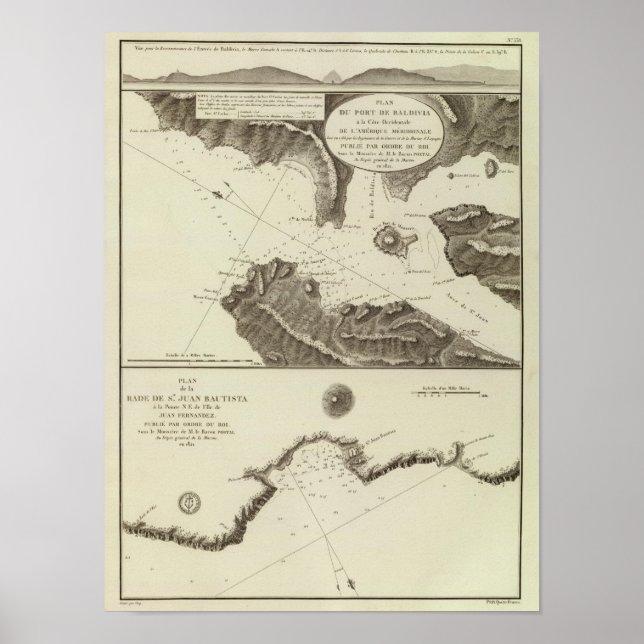 Pôster Valdivia Região Chile (Frente)