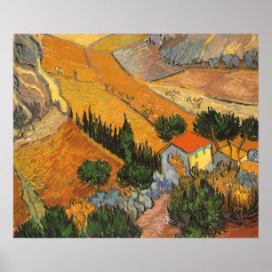 Pôster Vale com o Plowman por Vincent van Gogh