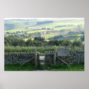 Pôster Vale da esperança nos Dales de Derbyshire