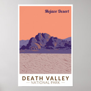 Poster Vale da Morte Parque Nacional do Deserto de Mojave
