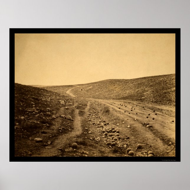 Pôster Vale da Sombra da Morte 1855 (Frente)