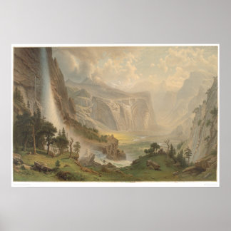 Pôster Vale de Bierstadt Yosemite, Califórnia (1884A)