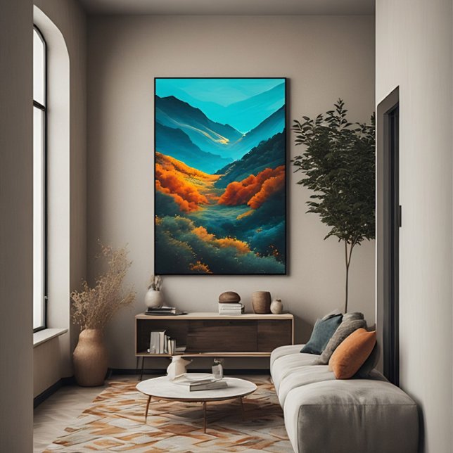Poster Vale de Cores Vibrantes (Criador carregado)
