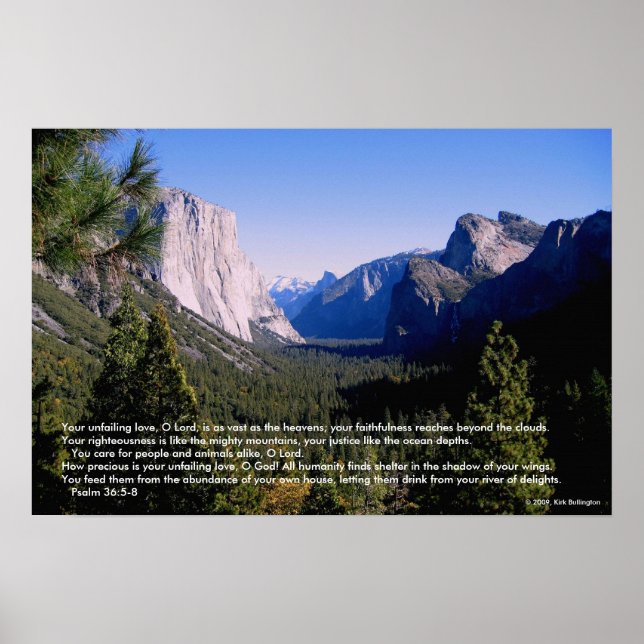 Poster Vale de Yosemite (Frente)