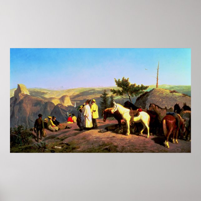 Poster Vale de Yosemite a partir de Glacier Point 1874 (Frente)