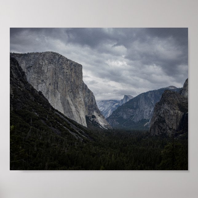Poster Vale de Yosemite e El Capitan - Foto da Paisagem (Frente)