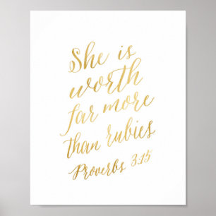 Poster Vale distante mais do que rubis