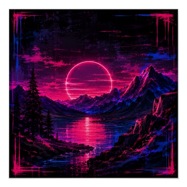 Pôster Vale do Cyberpunk (Frente)