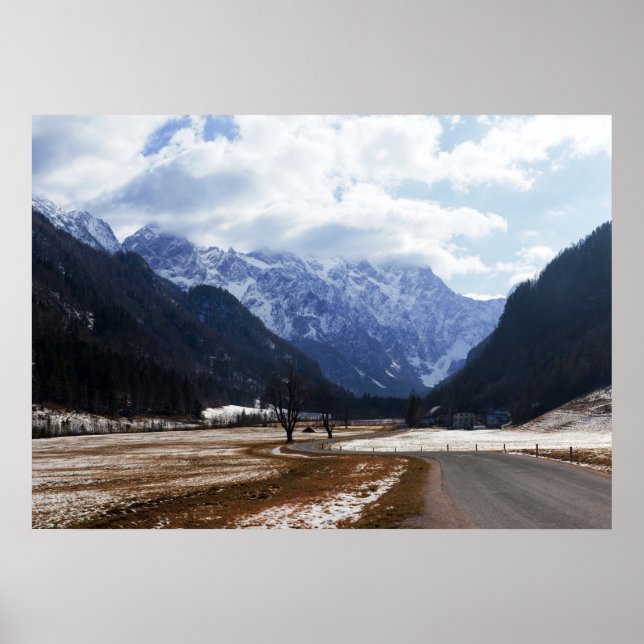 Poster Vale do Logar na Eslovênia (Frente)