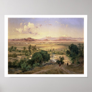 Poster Vale do México da Baixa Cordilheira de Tacubay