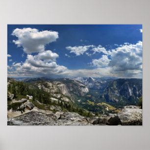 Pôster Vale do Yosemite e Meia-Domo do Pico da Águia