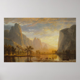 Poster Vale do Yosemite por Albert Bierstadt
