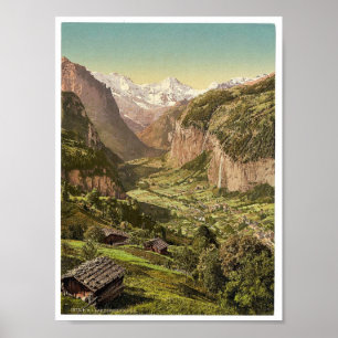 Pôster Vale e Briethorn de Lauterbrunnen, de Wengen, B