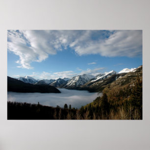 Poster Vale nevoento nas montanhas de Colorado