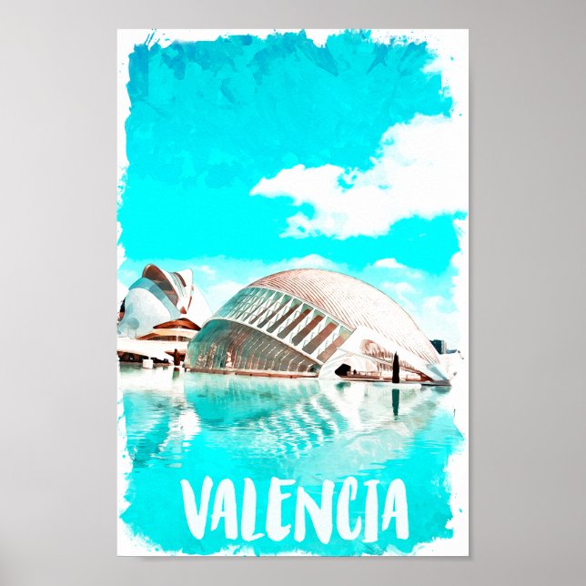 Poster Valencia Espanha L’Hemisfèric (Frente)