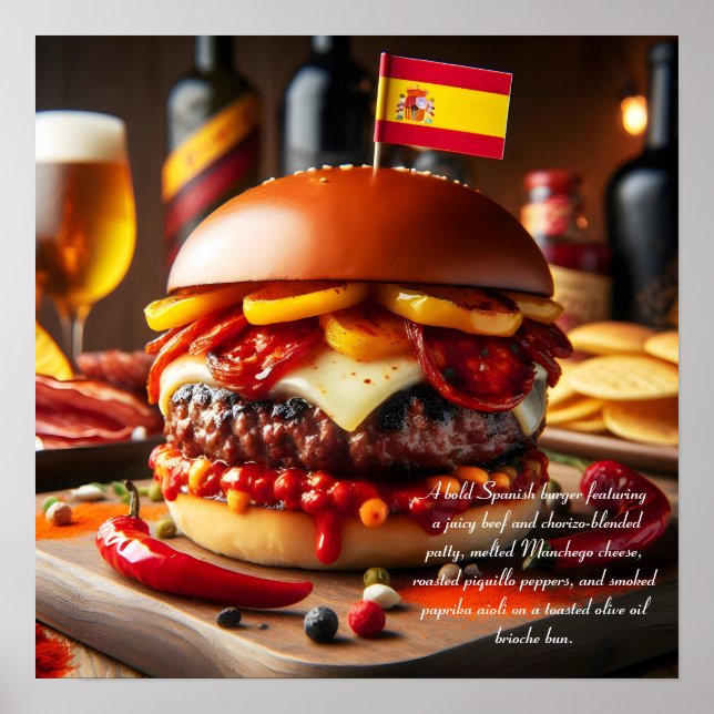 Poster Valencia Vista: Chorizo Indulgence (Frente)