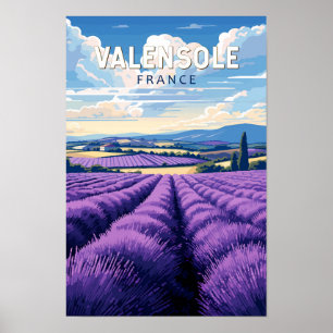 Poster Valensole France Viagem Art Vintage