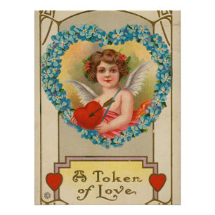 Pôster Valentine Antigo, Stecher Litho Company, cerca de