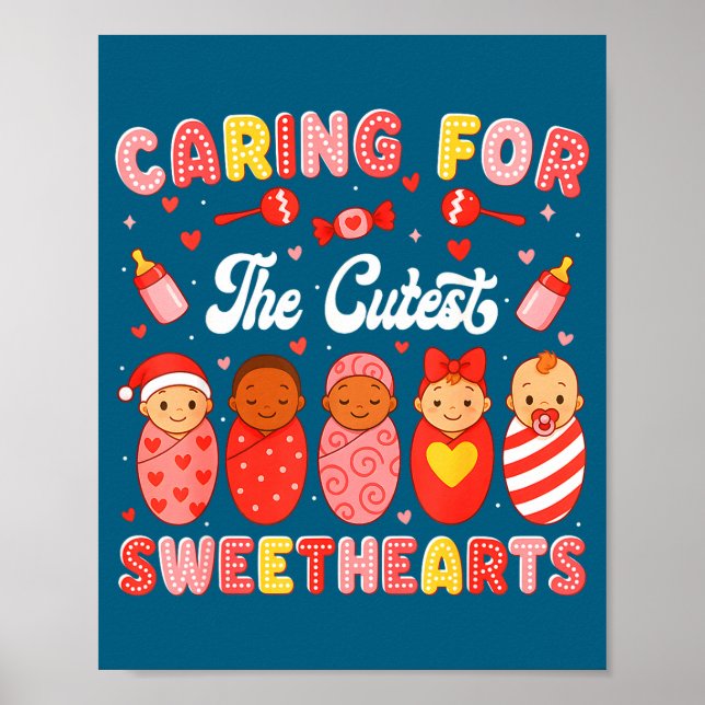 Poster Valentine Caring For The Cutest Sweethearts Nicu N (Frente)