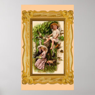 Poster Valentine Date And Cupid