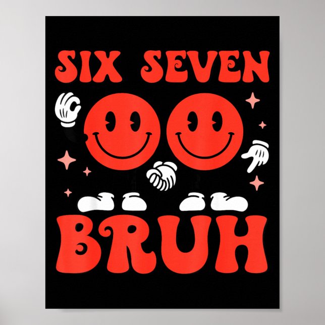 Poster Valentine’s Day Funny 67 Meme Six Seven 6 7 Valent (Frente)