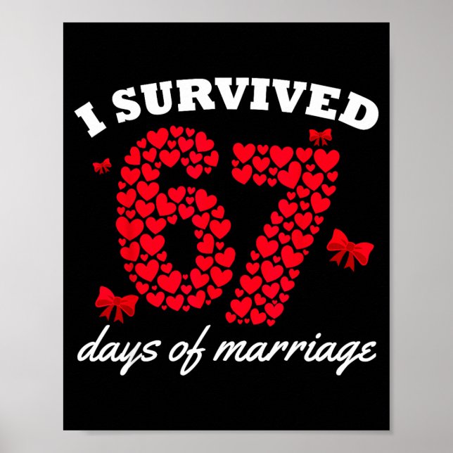 Poster Valentine’s Day I Survived 67 Days Of Marriage Fun (Frente)