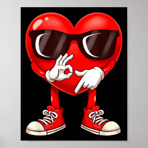 Poster Valentine Six Seven 6 7 Meme Engraçado Coração Gen