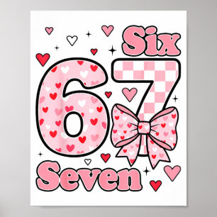 Poster Valentine Xadrez Fofo Seis Sete 6 7 Meme Adolescen