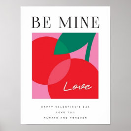 Poster Valentine's Day  Be Mine Valentine's Day Card