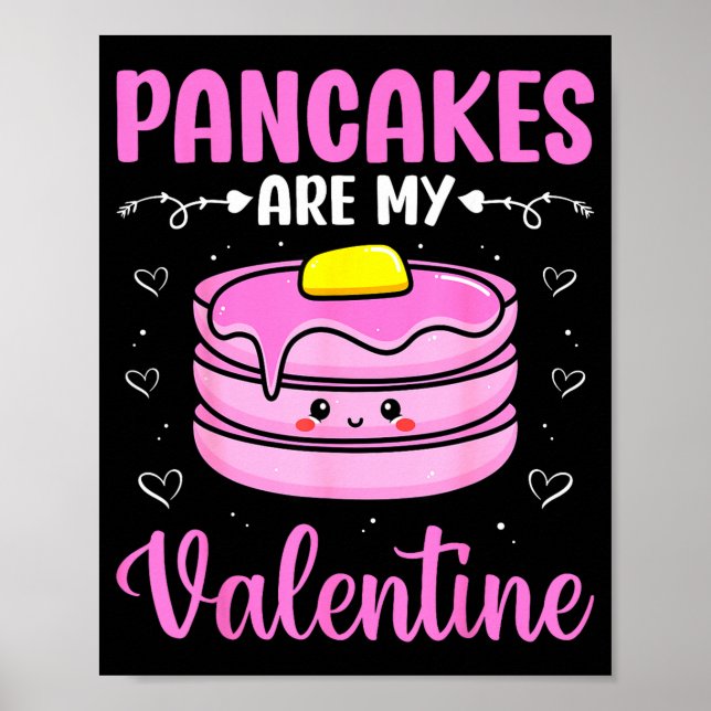 Poster Valentine's Day Couple - Pancakes Are My Valentine (Frente)