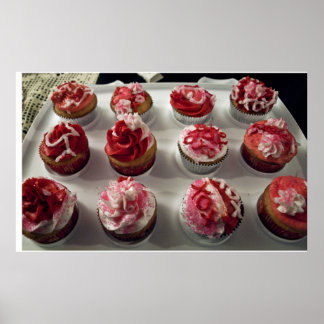 Pôster Valentines Day Cupcakes