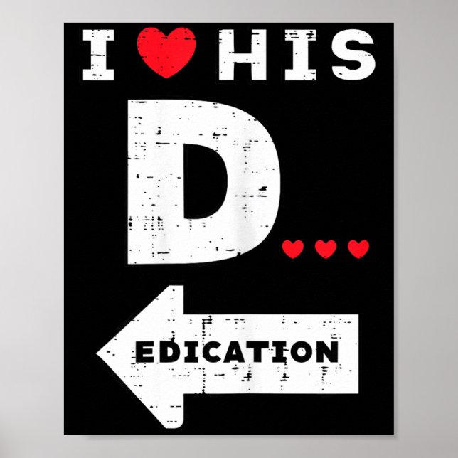 Poster Valentines Day I Love His Dedication Matching Coup (Frente)
