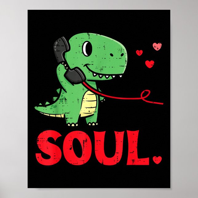 Poster Valentines Day Matching Soulmates Soul Dino Trex C (Frente)