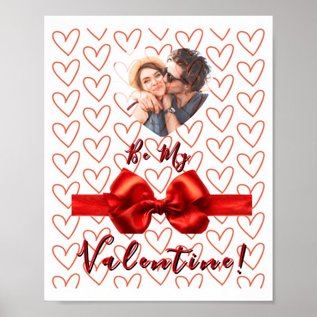 Poster Valentines Red Nk Izable Photo  (Frente)