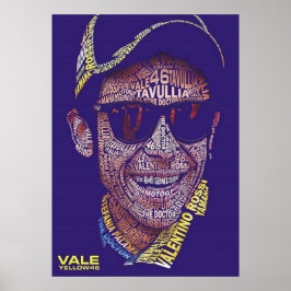 Poster valentino rossi, lenda do moto gp, o doutor 46,
