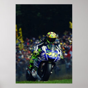Poster valentino rossi, lenda do moto gp, o doutor 46,