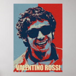 Poster valentino rossi, lenda do moto gp, o doutor 46,