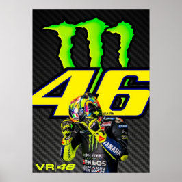 Poster valentino rossi, moto gp legend, the doctor 46,