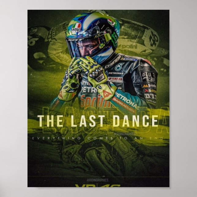 Poster valentino rossi, moto gp legend,    the doctor 46, (Frente)