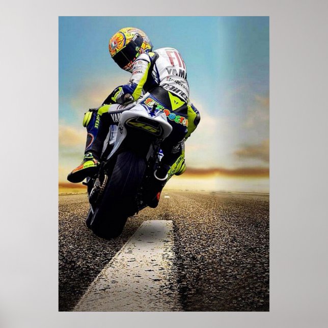 Poster valentino rossi, moto gp legend,    the doctor 46, (Frente)