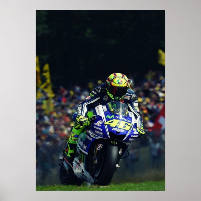 Poster valentino rossi, moto gp legend,    the doctor 46, (Frente)