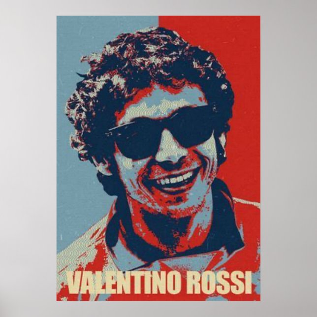 Poster valentino rossi, moto gp legend,    the doctor 46, (Frente)