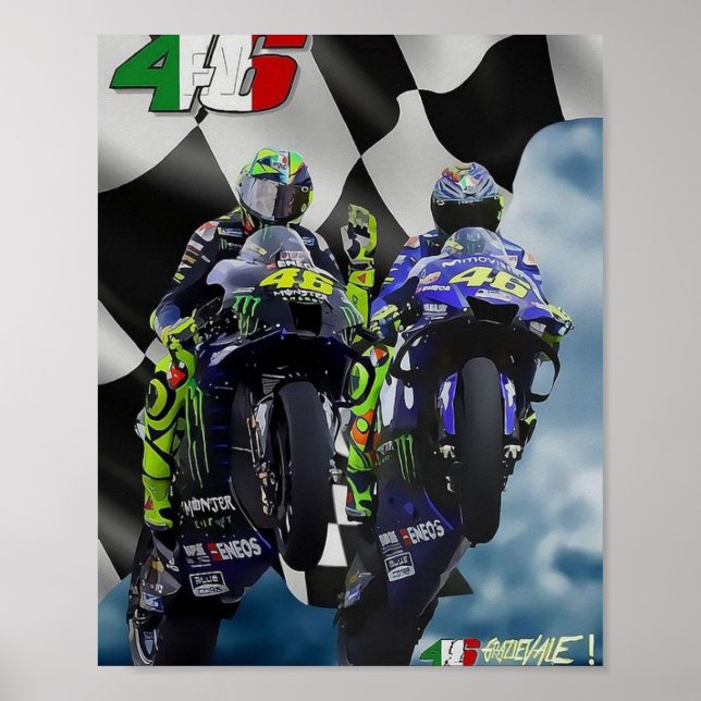 Poster valentino rossi, moto gp legend, the doctor 46, ro (Frente)