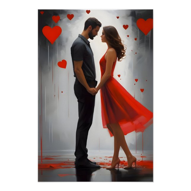 Pôster Valentinstag Zeit für Liebe (Frente)