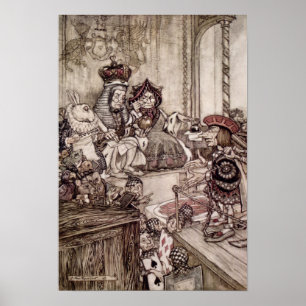 Poster Valete perante o Rei e a Rainha dos Corações