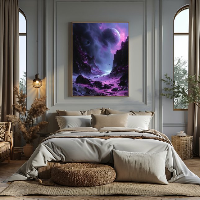 Pôster Valle de Luna Alienígena: Paisaje Surrealista (Criador carregado)