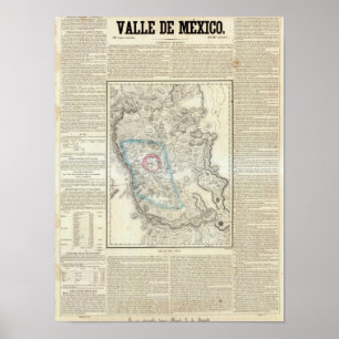Poster Valle de México, México