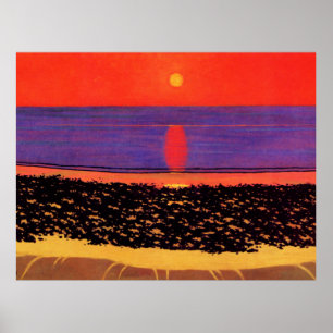 Poster Vallotton - Para deitar o Sol com Villerville